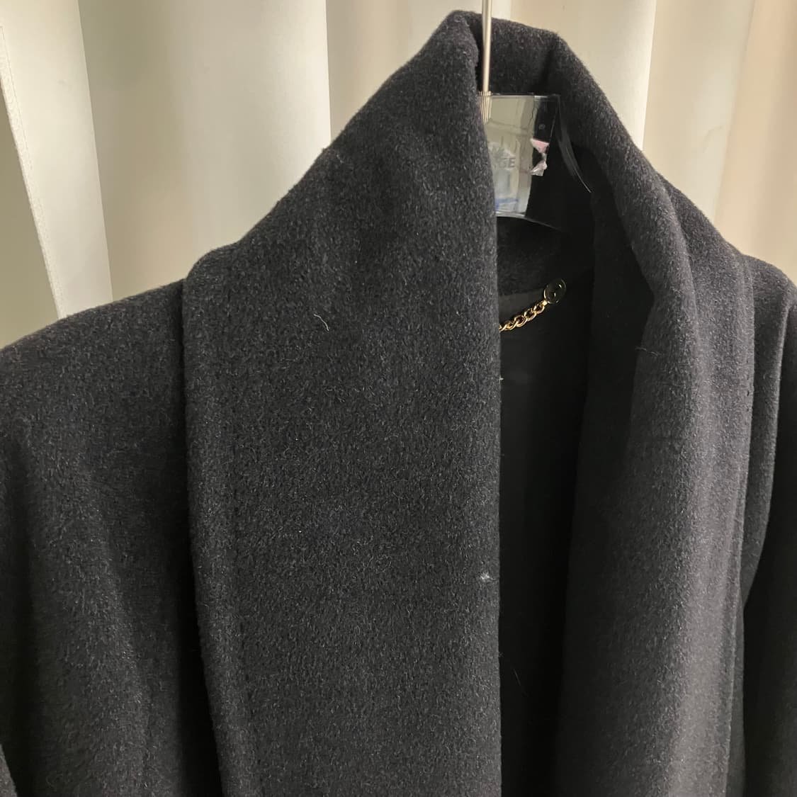 andre 블랙 숄칼라 하프코트 상품이미지3