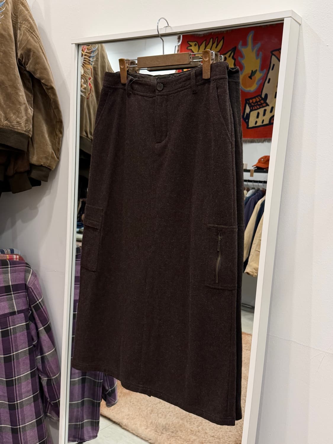 Eddie Bauer 에디바우어 빈티지 카고 울 스커트 (31inch) 상품이미지1