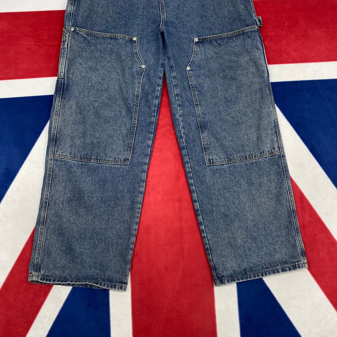 빈티지 데님 카펜터팬츠 실측34 상품이미지3