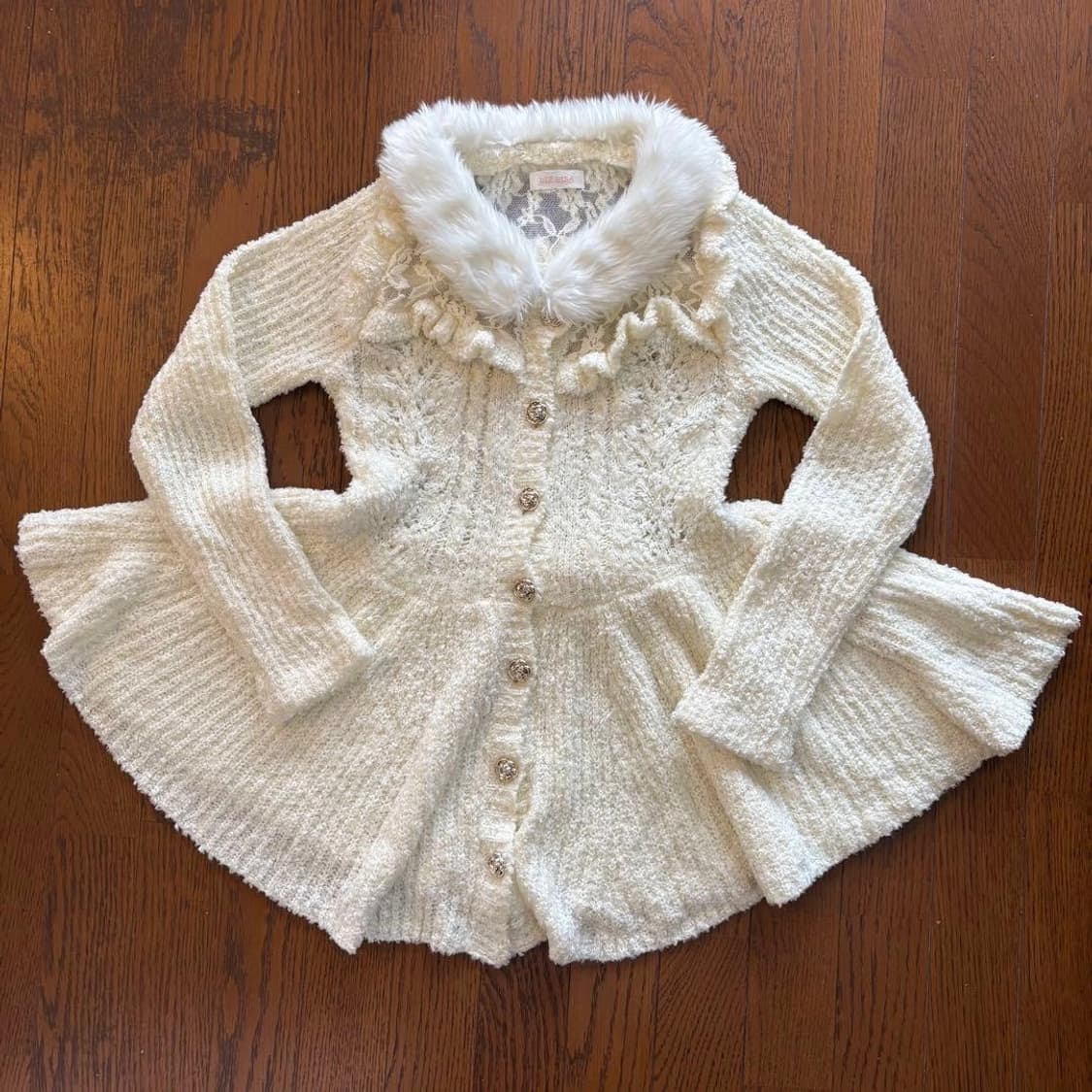 리즈리사 히메갸루 달천깔 니트 원피스 라떼갸루 히메카지 상품이미지2