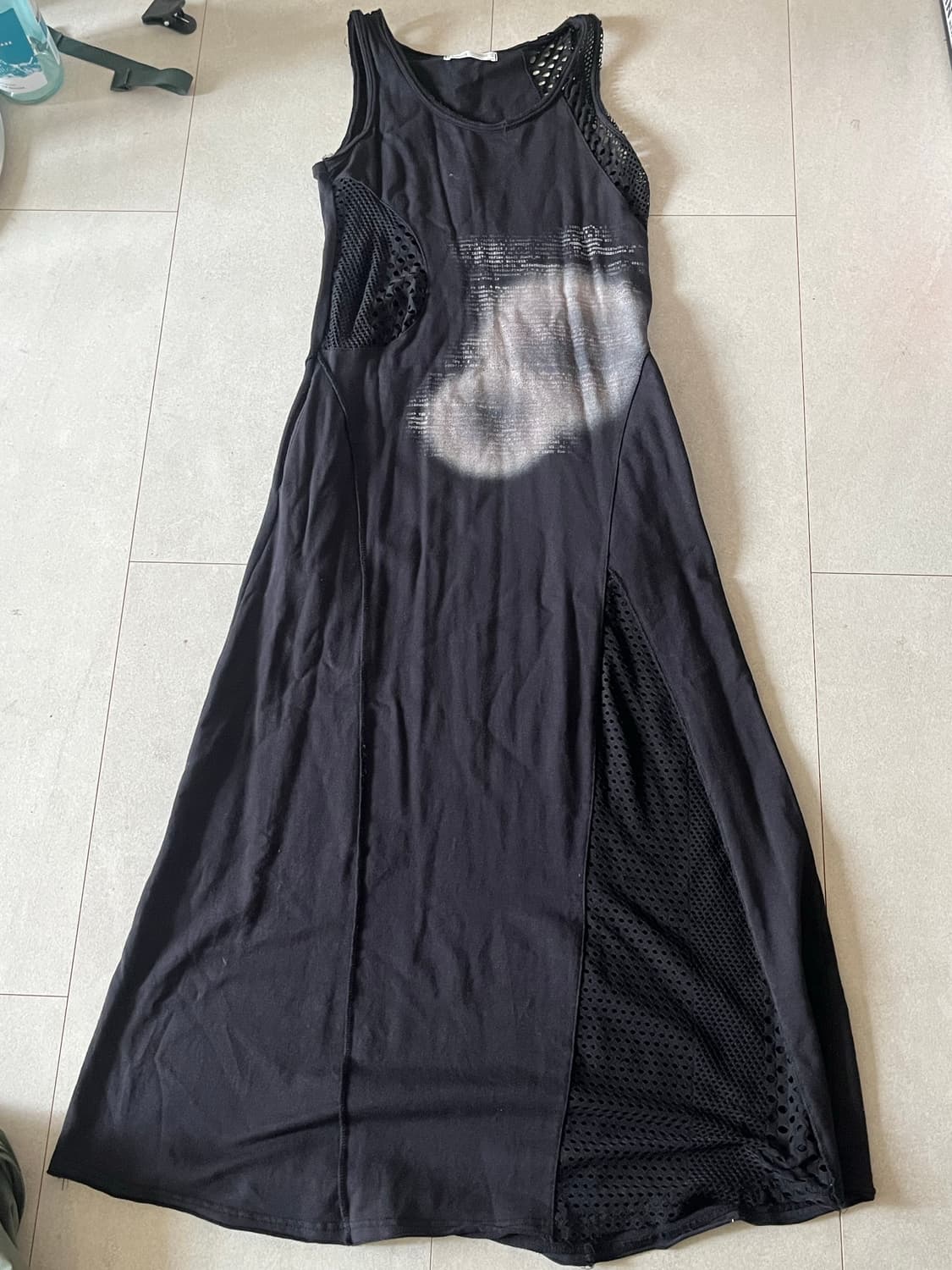 오호스 슬릿 롱 원피스 상품이미지3