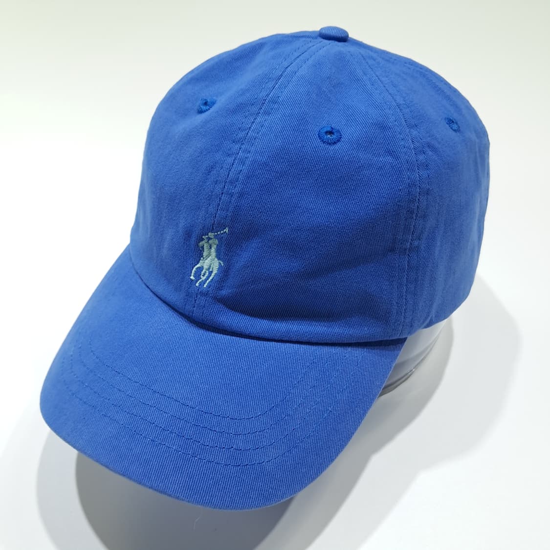 CL959 폴로 코튼 스카이블루포니 로얄블루 볼캡 모자 상품이미지2