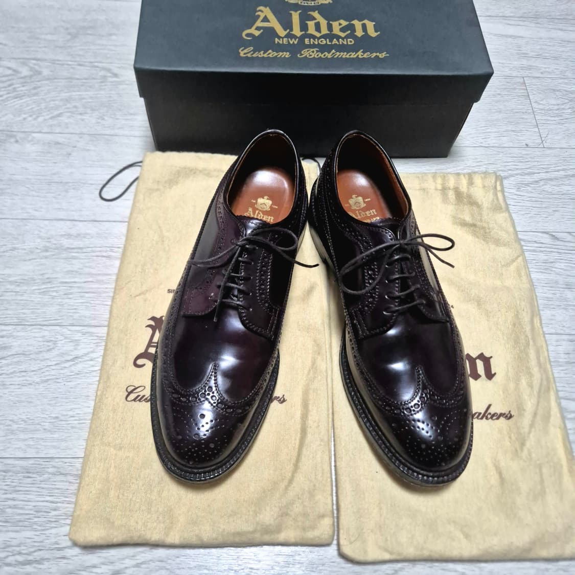 [8.5D] 알든 975 롱윙 1회착 / 990 9901 에드워드그린 상품이미지5