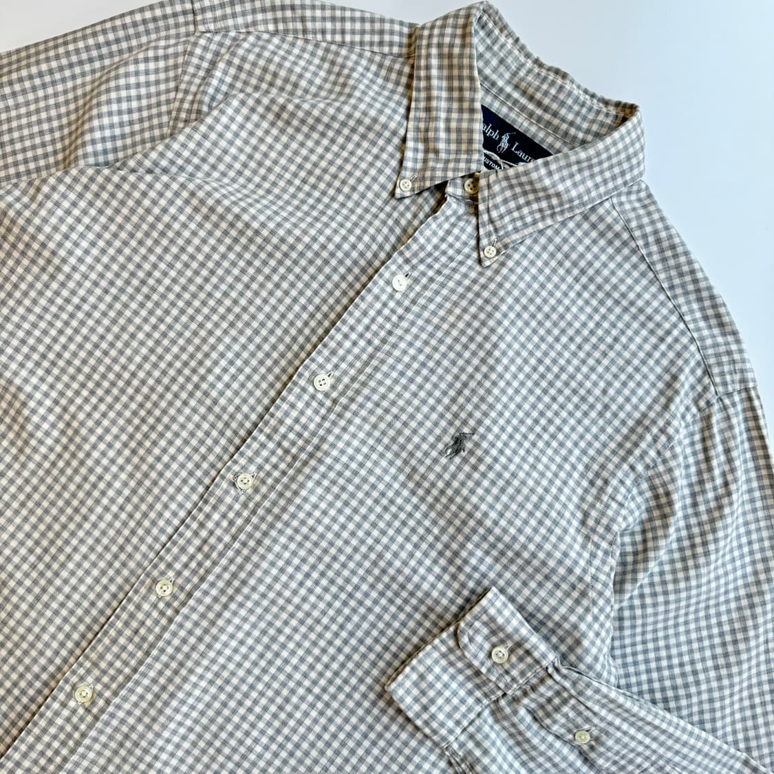 Polo  폴로 랄프로렌 자수 체크 셔츠 상품이미지2