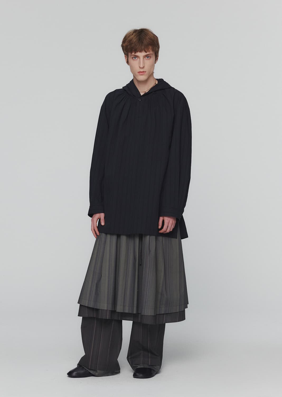 아모멘토 SHIRRING HOODED SHIRTS 후드 셔츠 상품이미지4