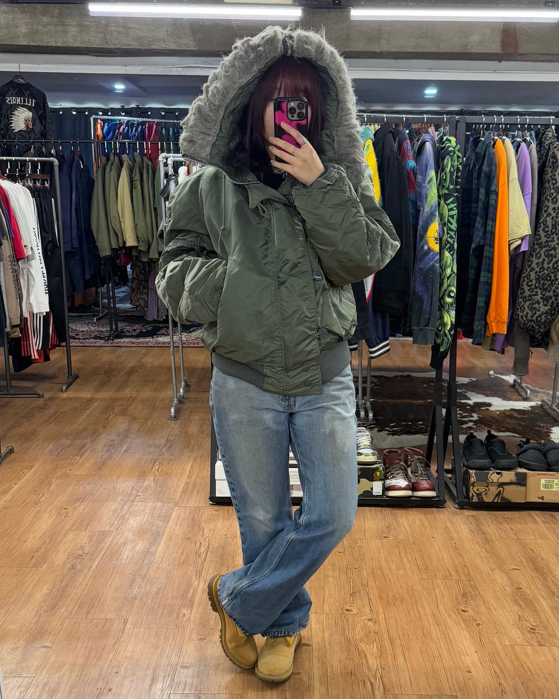 90s 알파인더스트리 N2B 파카 상품이미지1