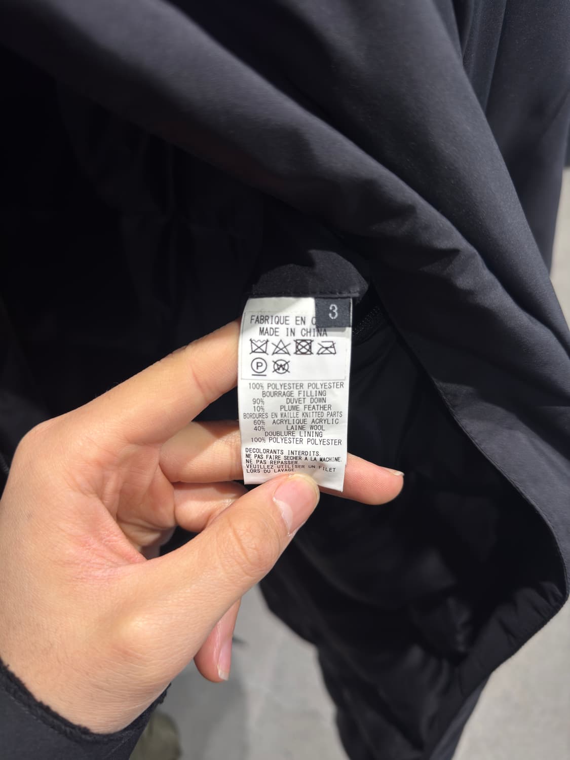 3) 요지야마모토 padded coat 상품이미지5