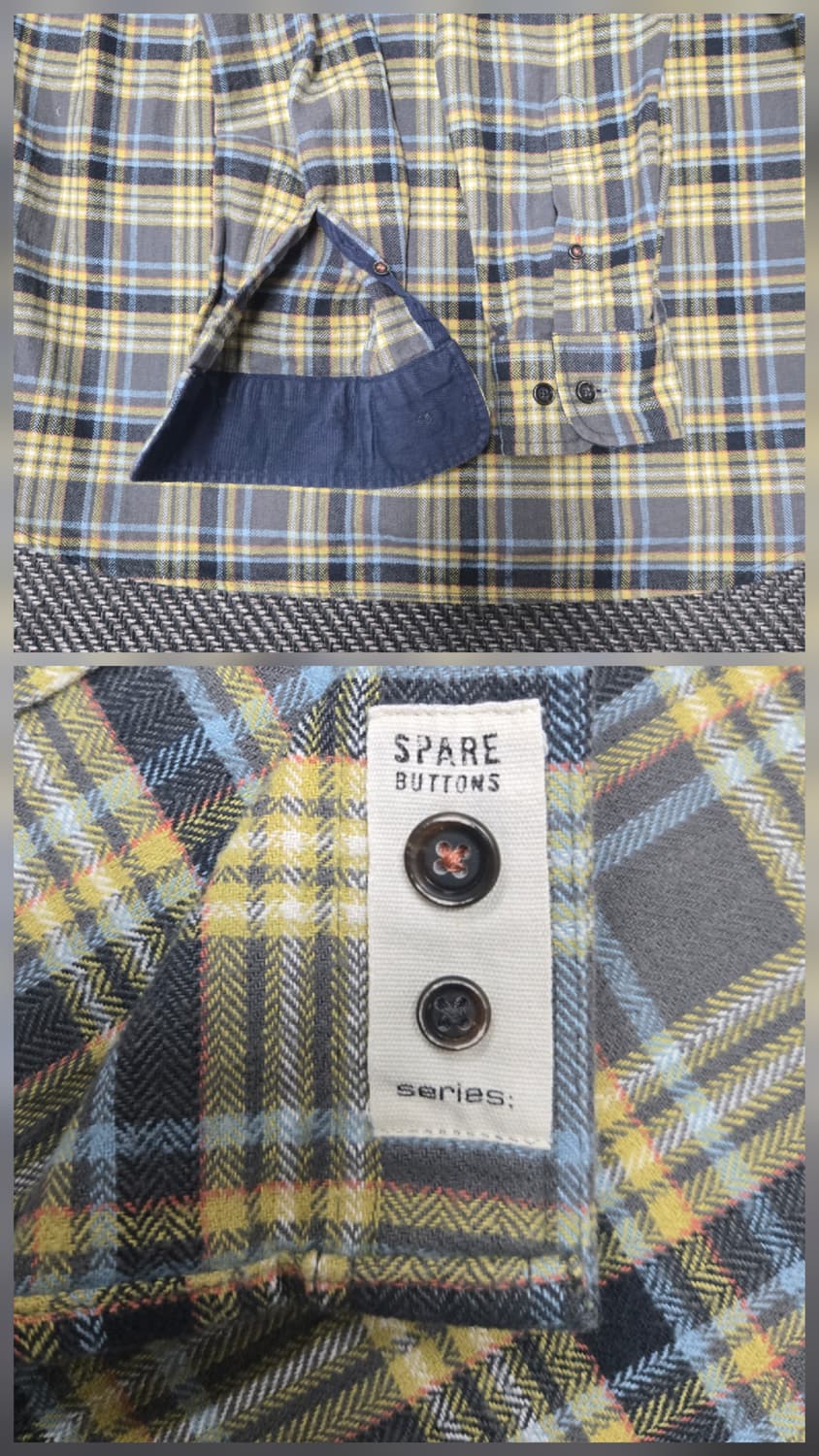 시리즈 23ss series 옐로우핀 체크 셔츠 상품이미지5