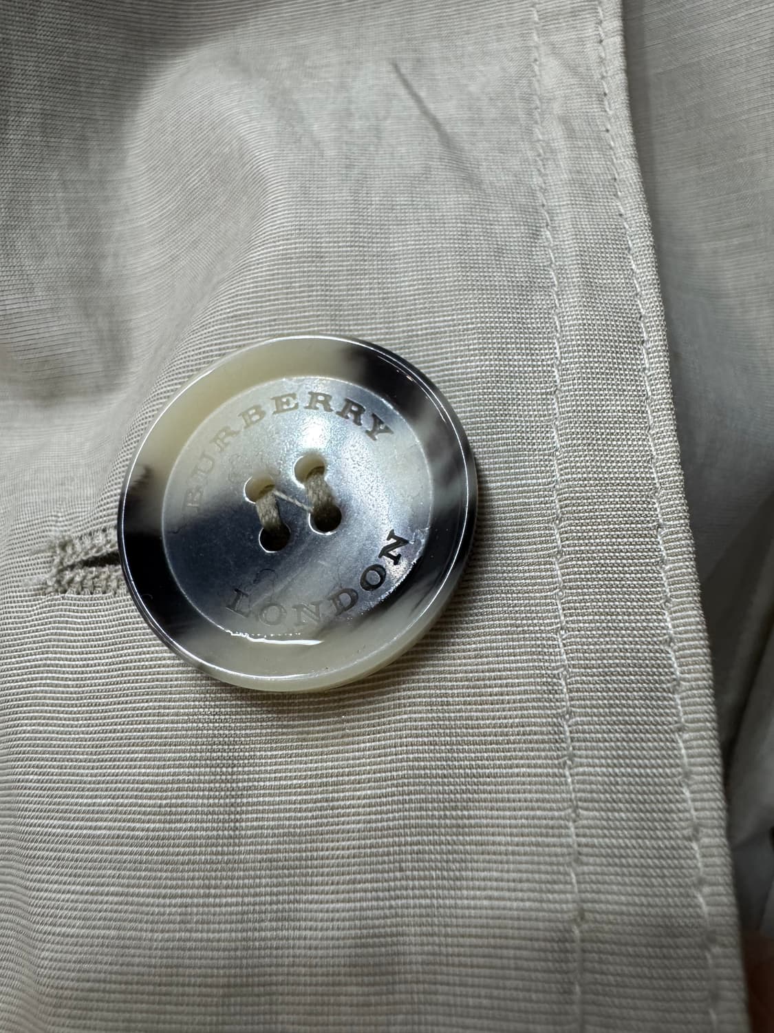 버버리 코튼/실크 혼방 샌드링엄 코트 8(S) 상품이미지5