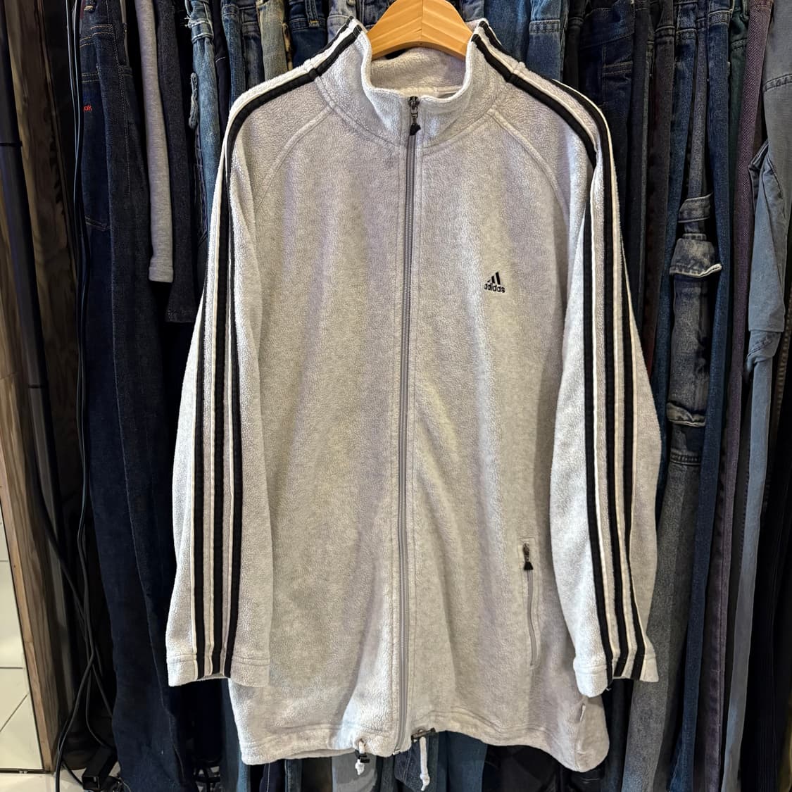 아디다스 그레이 플리스 집업 상품이미지2