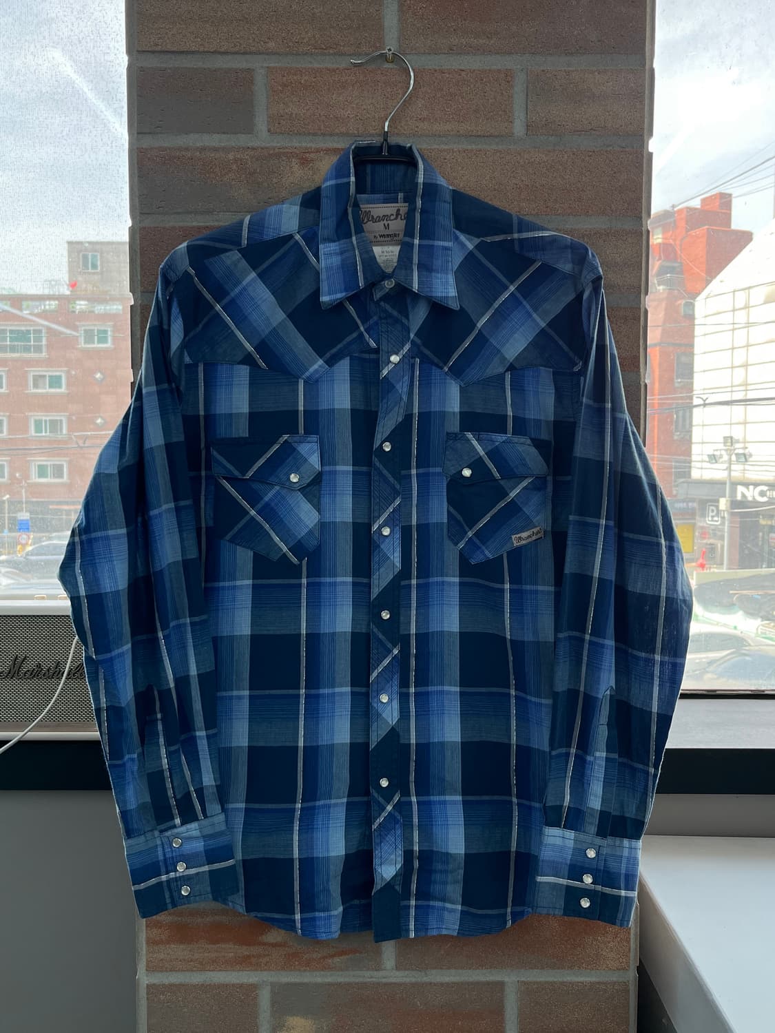 랭글러 웨스턴 체크 셔츠 상품이미지5