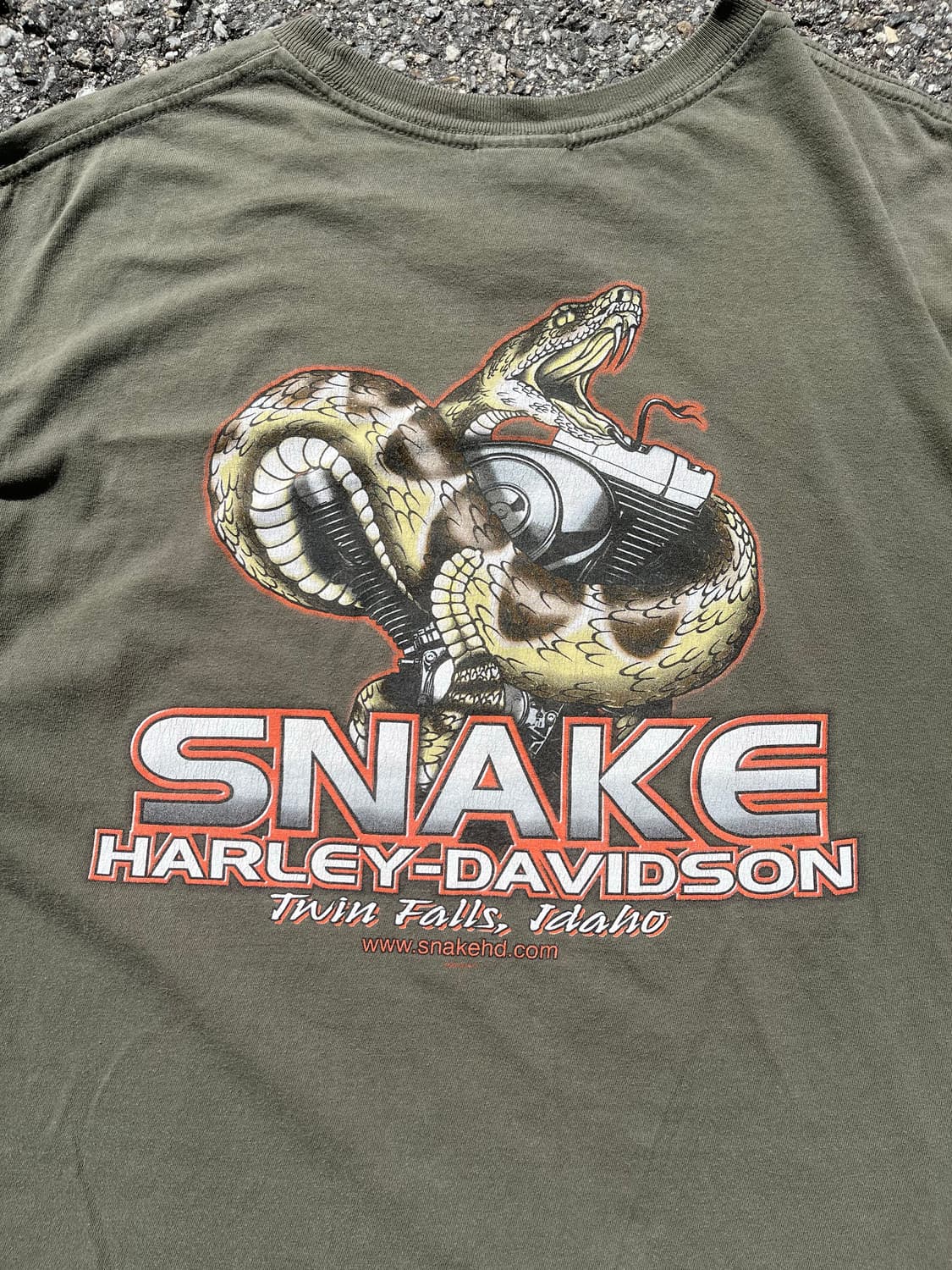 2XL) Harley Davidson Snake T Shirts 상품이미지3