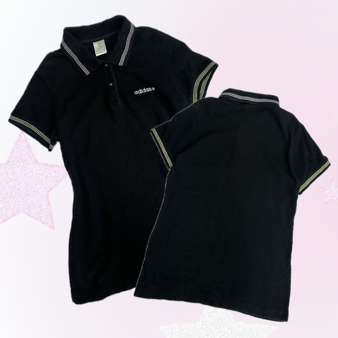 재팬 아디다스 NEO 블랙 카라티셔츠 스포티 스포츠 여름 빈티지 상품이미지1
