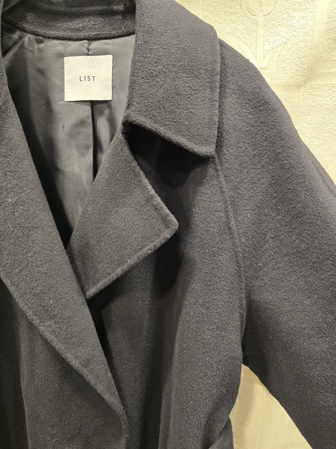 리스트 LIST 핸드메이드 캐시미어 울 롱코트 55~66 상품이미지3