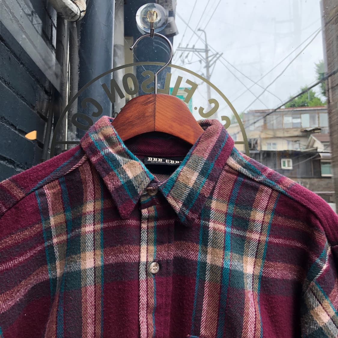 80s/90s Dee Cee flannel shirt-L 상품이미지2