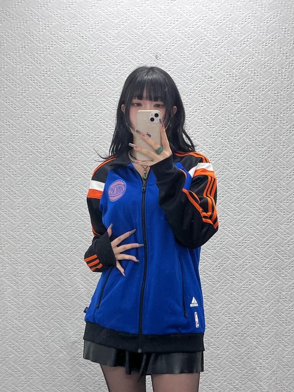 아디다스 NBA 뉴욕닉스 레트로 져지 집업 105 C11636 상품이미지2