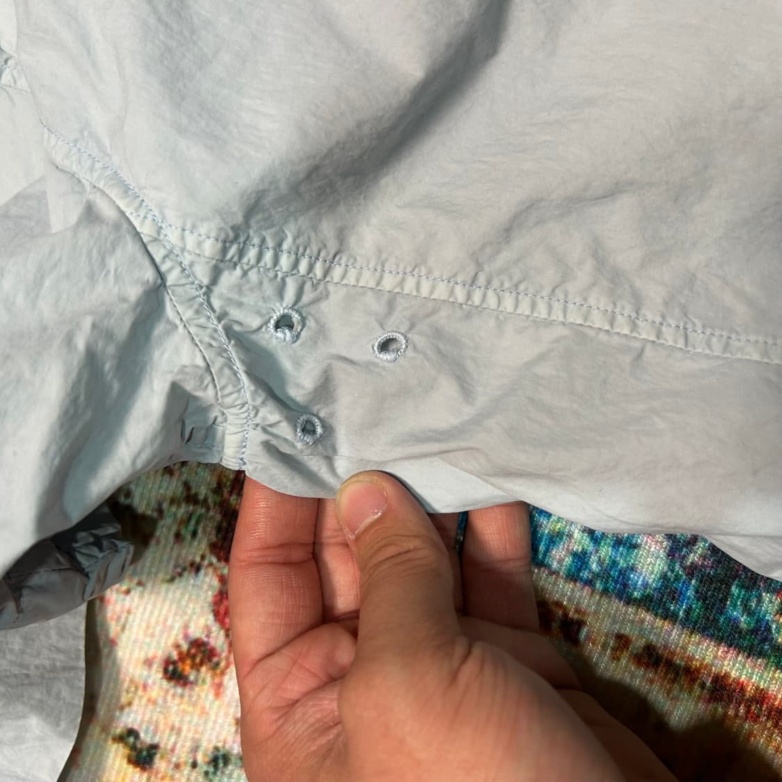 [XL] 00s 스톤아일랜드 아이스 블루 반팔 셔츠 상품이미지6