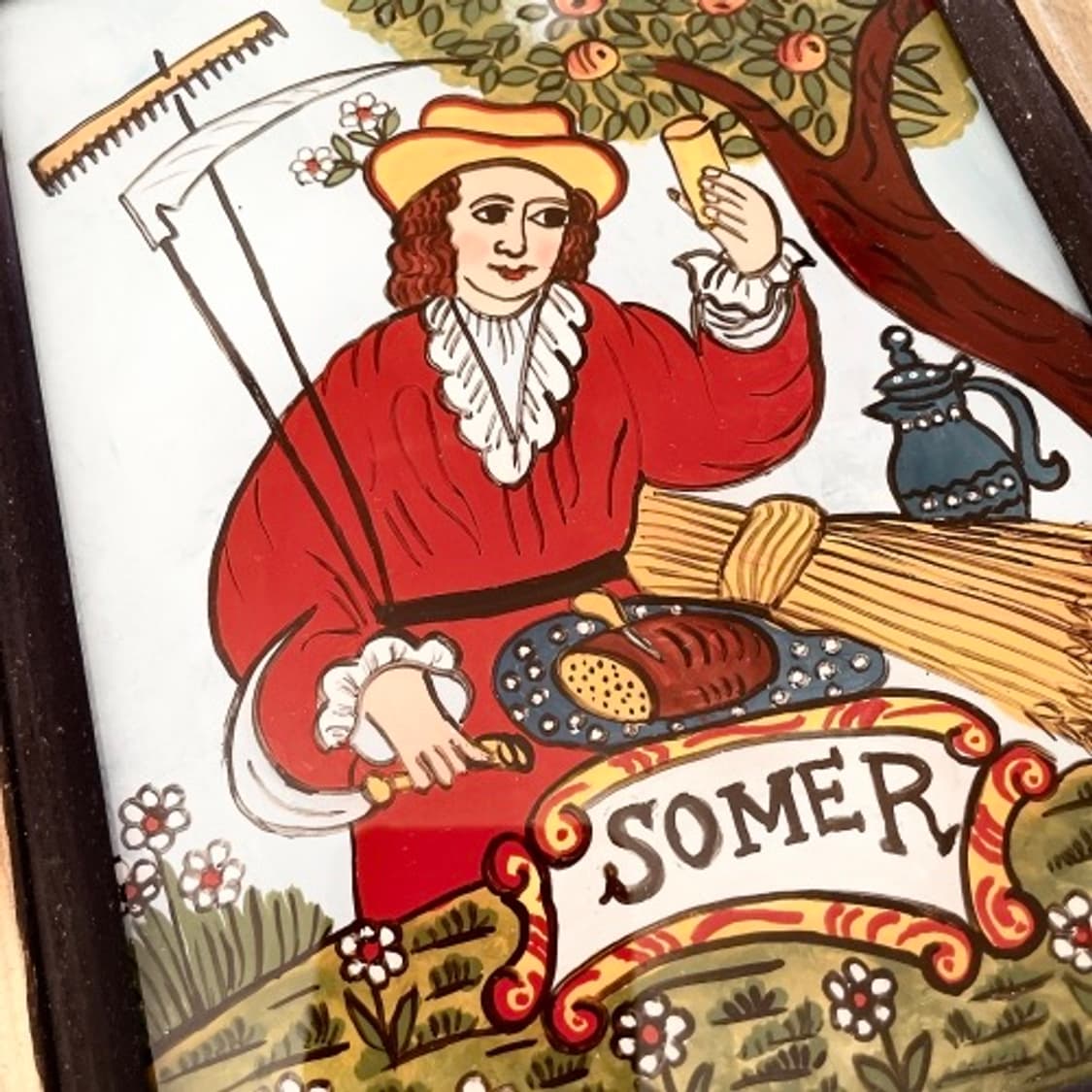 앤틱 독일 핸드페인트 액자세트 상품이미지3