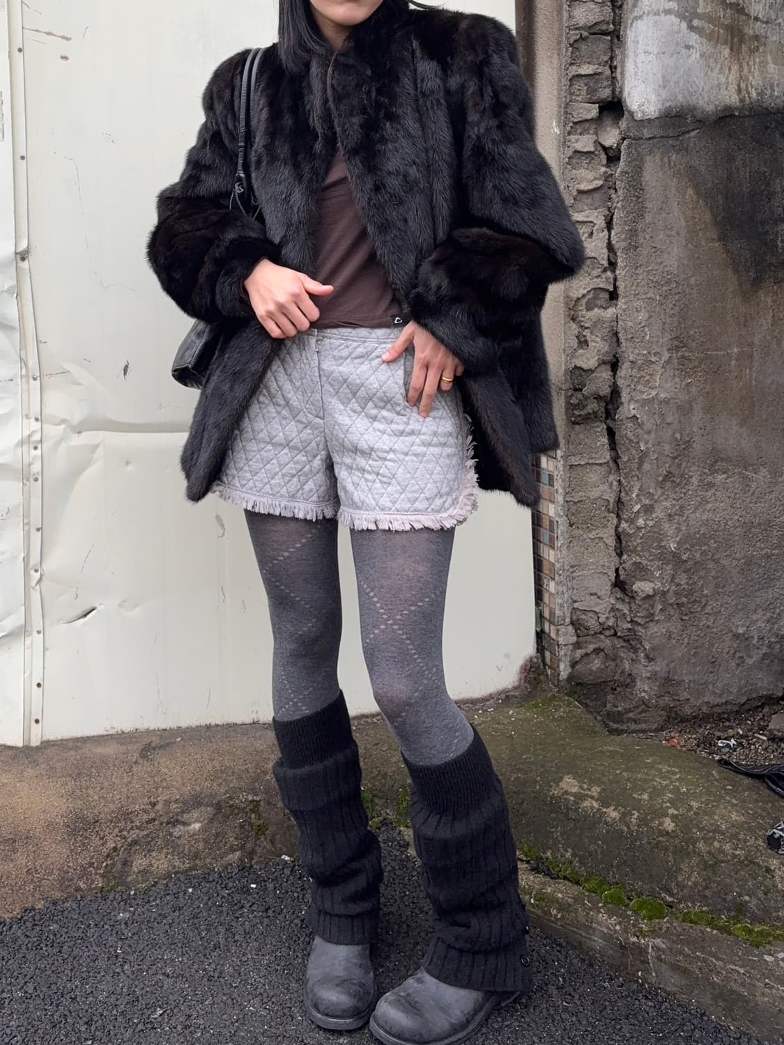 블랙브라운 밍크코트 상품이미지3