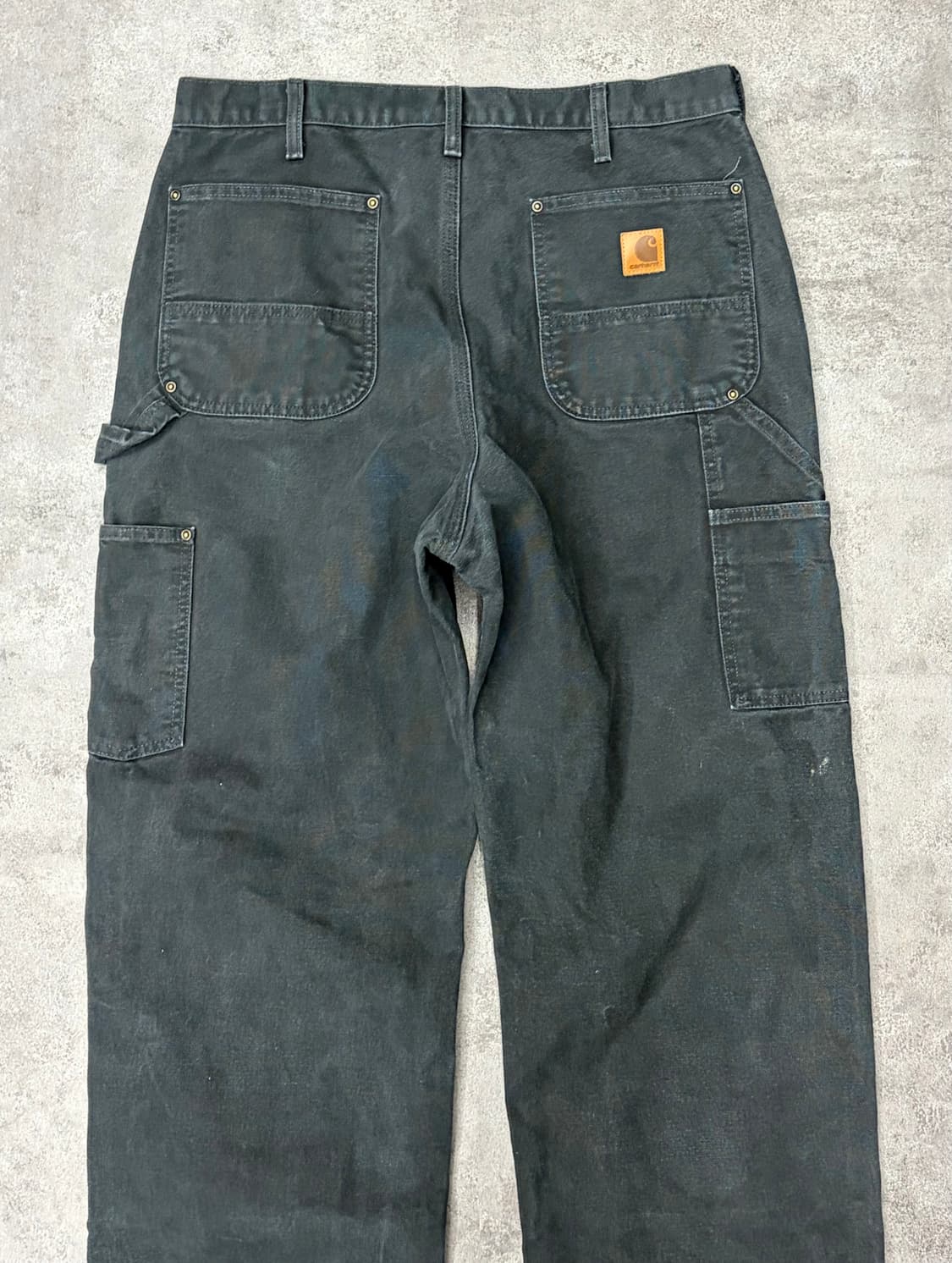 칼하트 블랙 더블니 워크 팬츠 상품이미지5