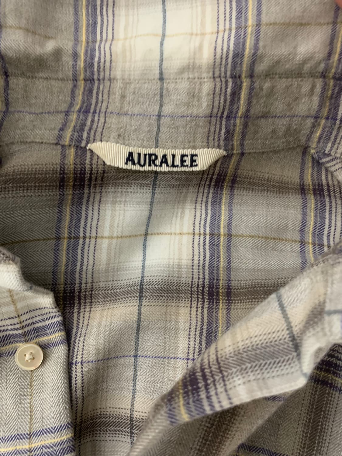 Auralee 오라리 23fw 체크 라이트브라운 5 상품이미지6