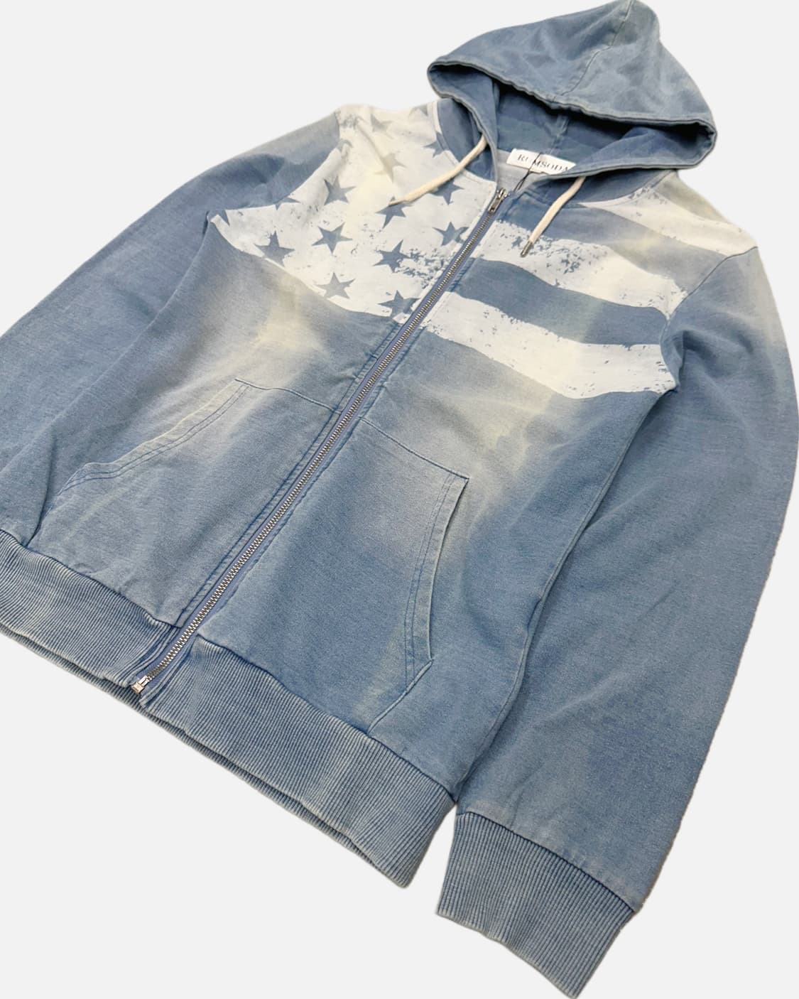 american vintage denim hood zip-up 상품이미지3