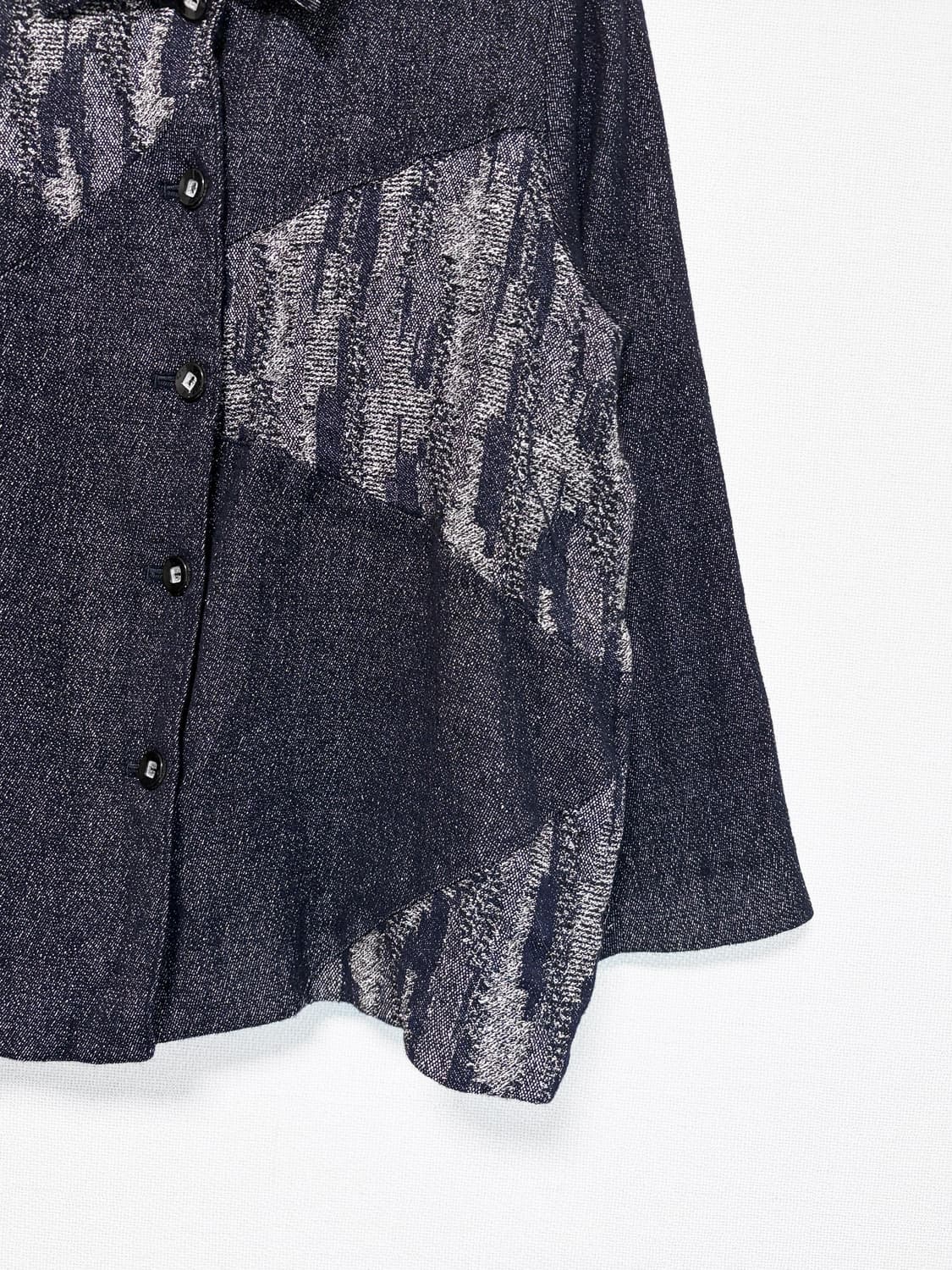 Pattern Wool Jacket - Denim Blue 상품이미지6