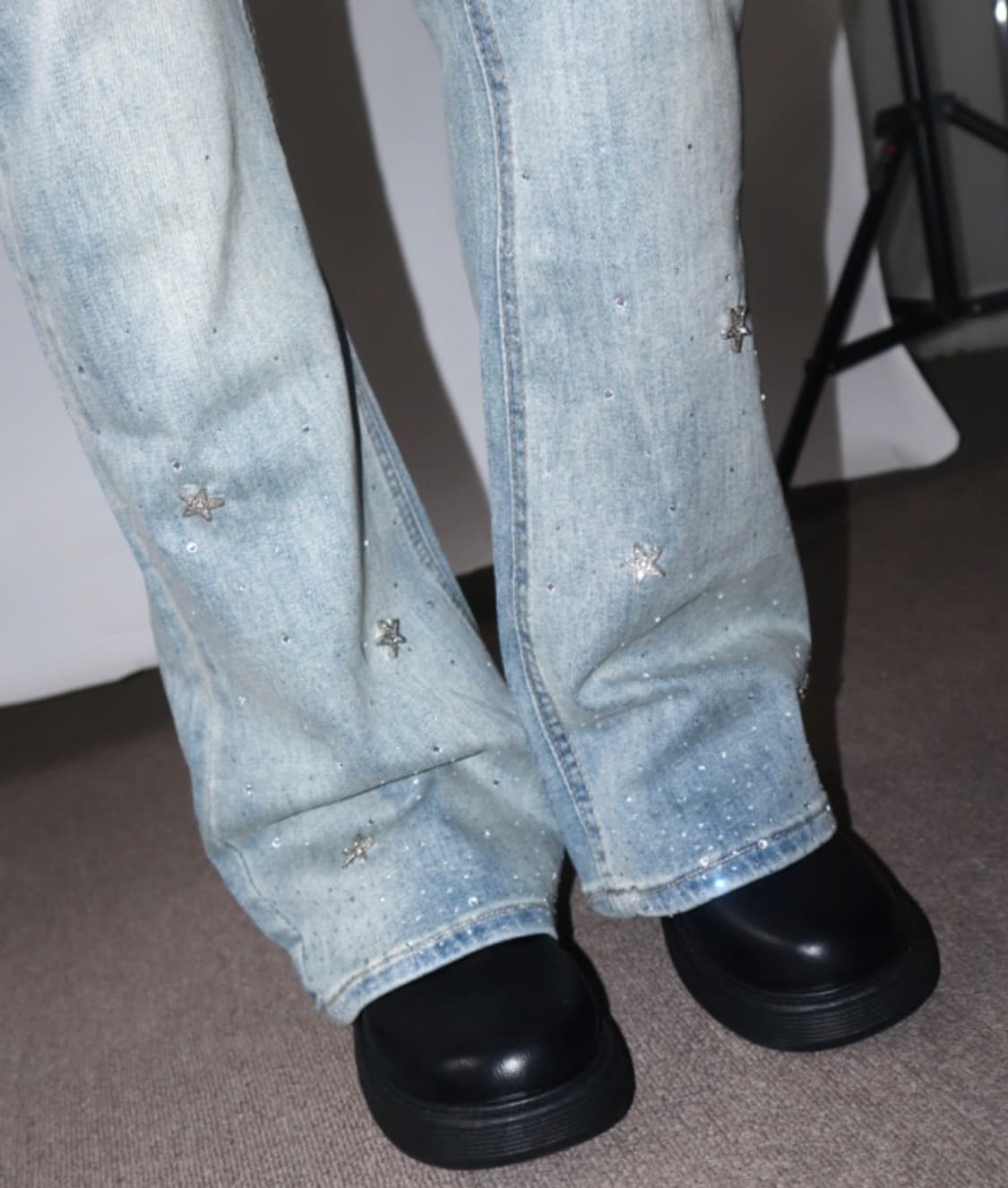 팁씨 star cubic light denim pants 상품이미지1