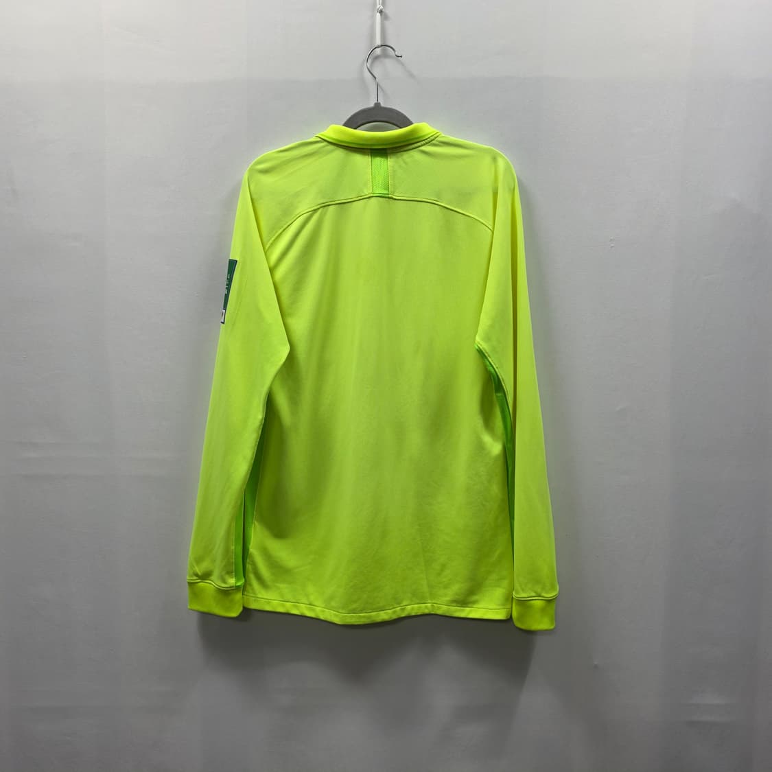 0189 나이키 드라이핏 심판 유니폼 긴팔 M 형광 옐로우 KFA 레프리 상품이미지2