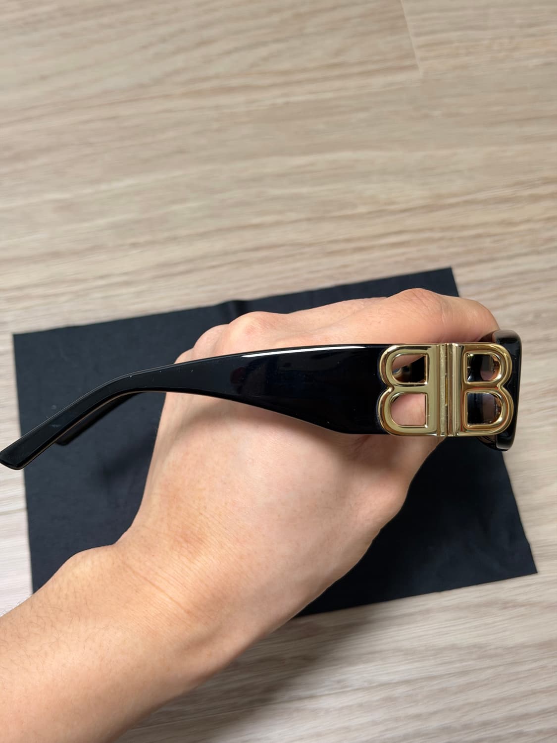 발렌시아가 다이내스티 렉탱글 선글라스 블랙 상품이미지2