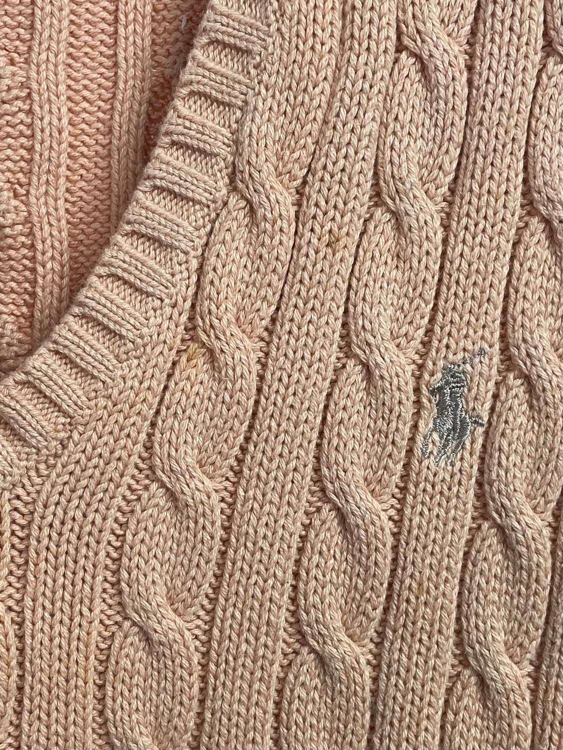 폴로 랄프로렌 우먼스 코랄 케이블 조끼 니트 (on.550) 상품이미지4