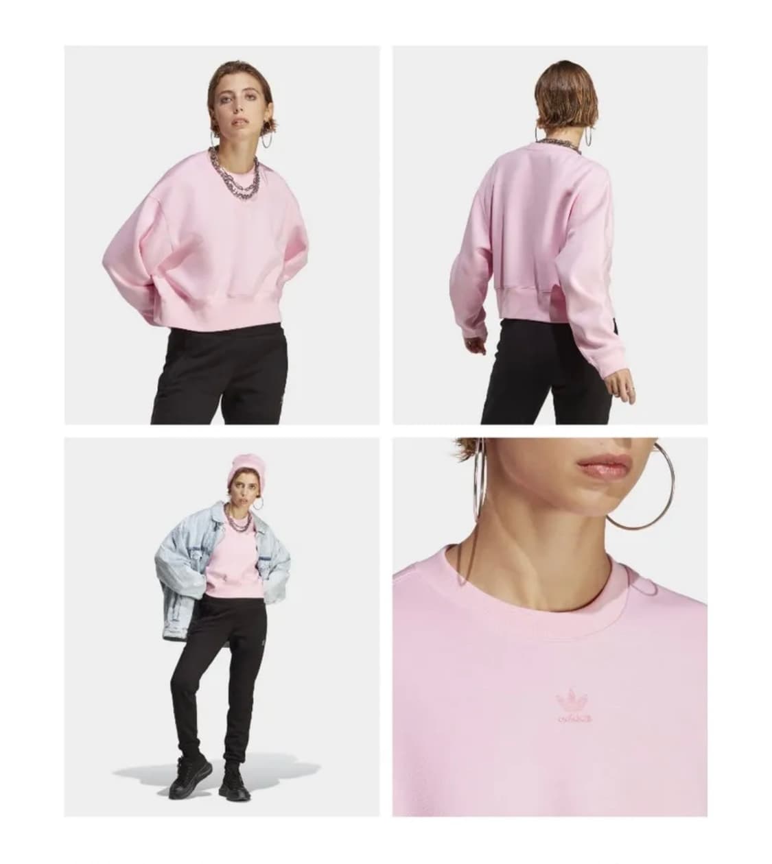 아디다스 크롭 맨투맨 상품이미지7