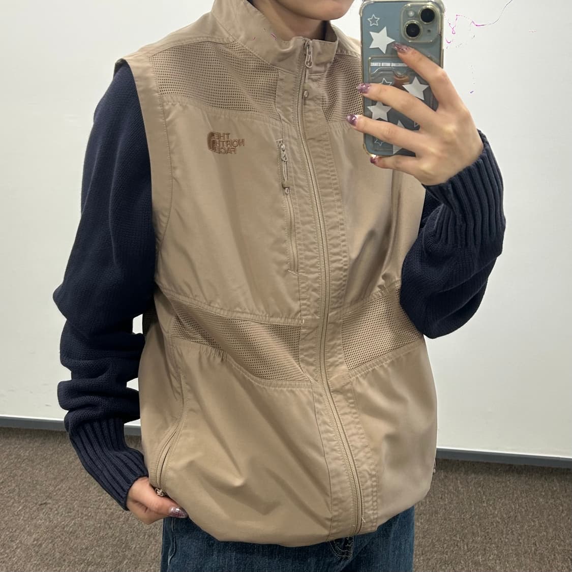 The north face 노스페이스 베이지 피슁 베스트  상품이미지2