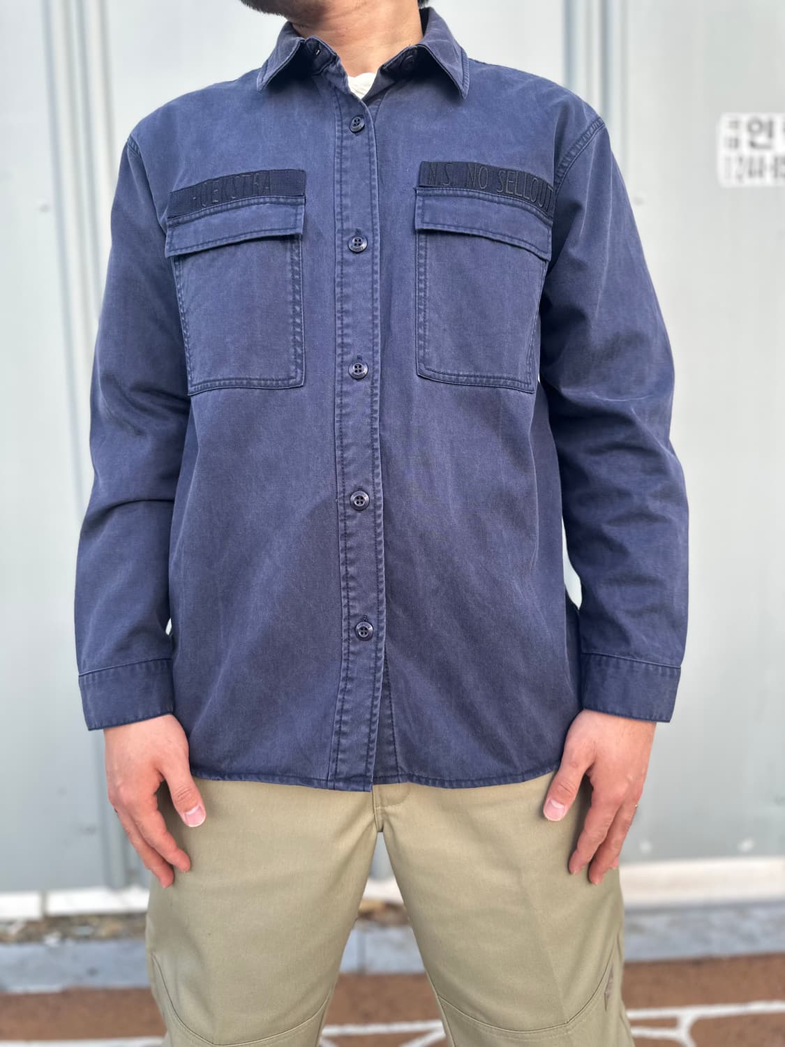 Japanese Vintage 밀리터리 워크 셔츠 상품이미지3
