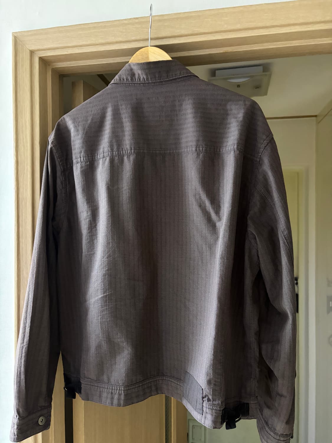 (4) 폴리테루 라이트 트러커자켓 스트라이프드 퍼플 상품이미지2