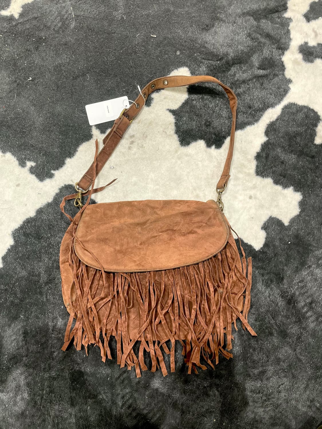 Vintage Western Suede Fringe Bag 상품이미지1
