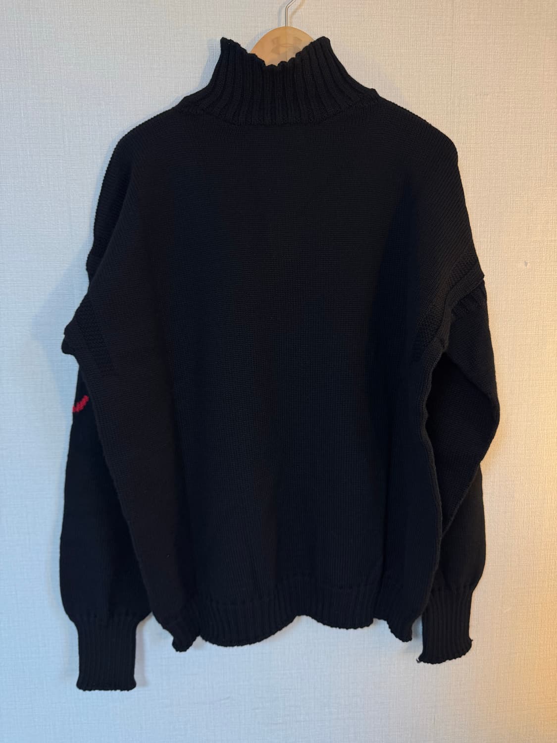 [46]건지울른스 피셔맨 하프집업 니트스웨터 블랙 새상품 상품이미지3