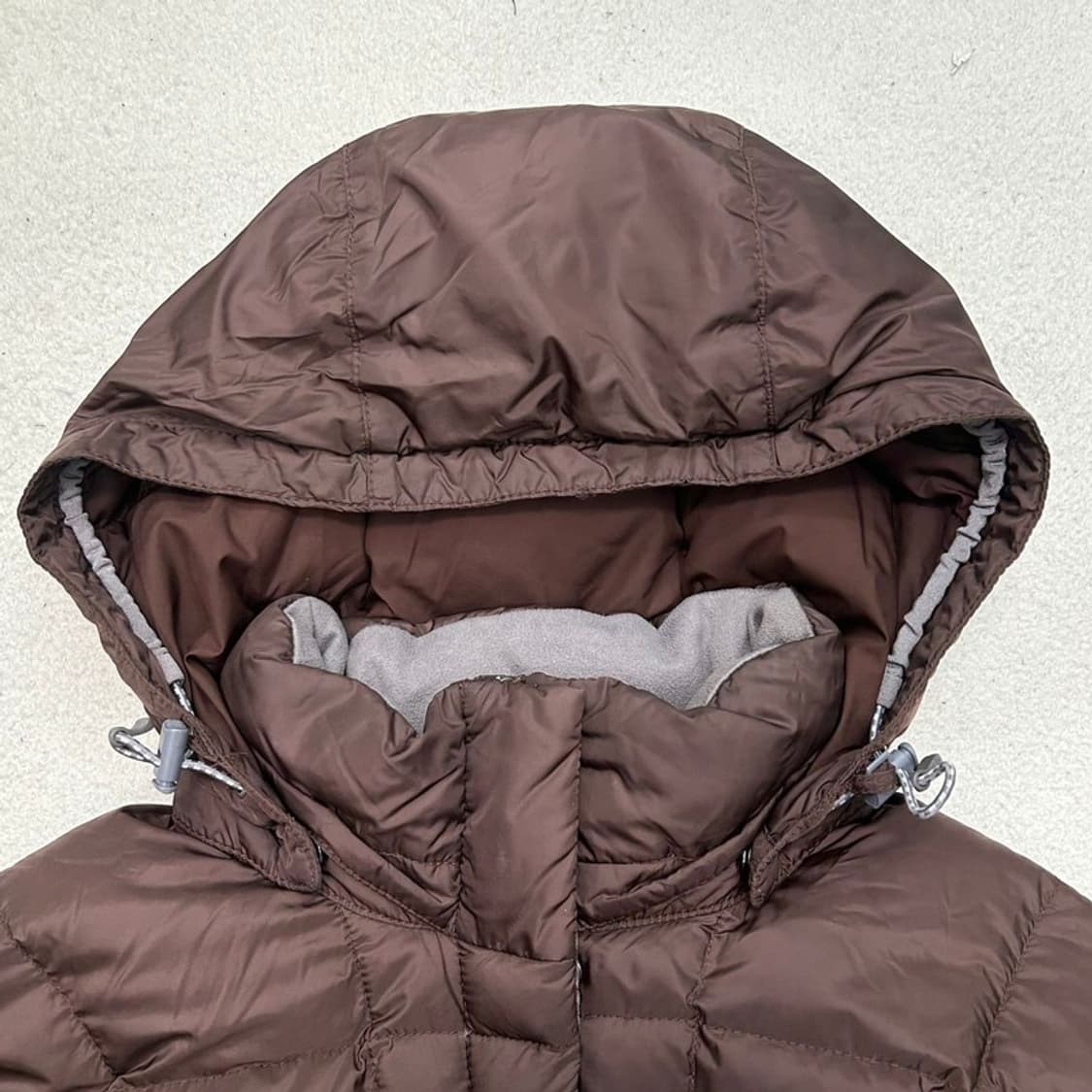 노스페이스 우먼즈 경량 롱패딩 브라운 XS 상품이미지5