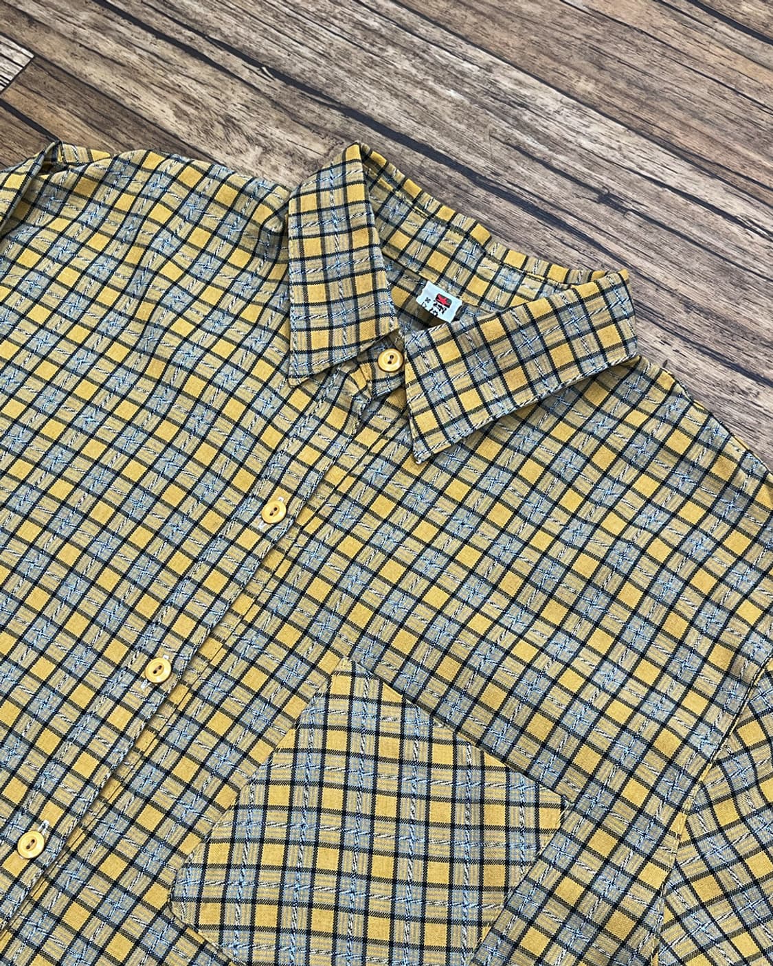 [ Secondhands ] 에스더패션 옐로우 체크 셔츠 상품이미지3