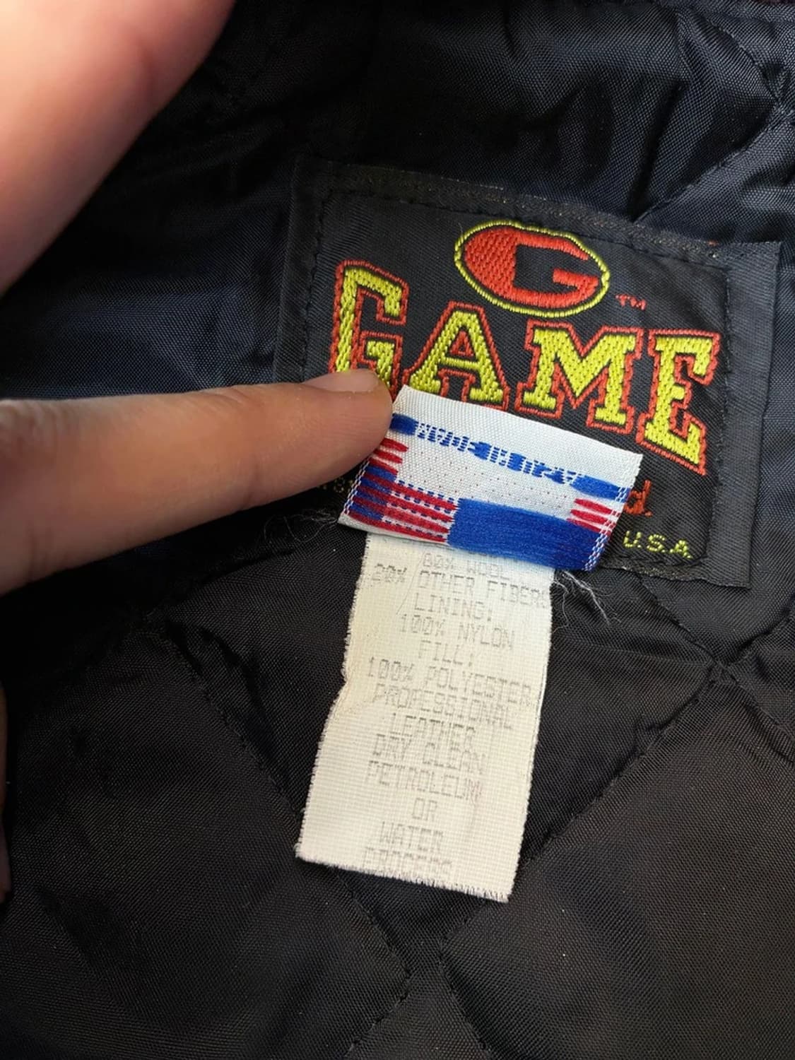 80's USA game Lockport 가죽 바시티 자켓 PN6016 상품이미지10