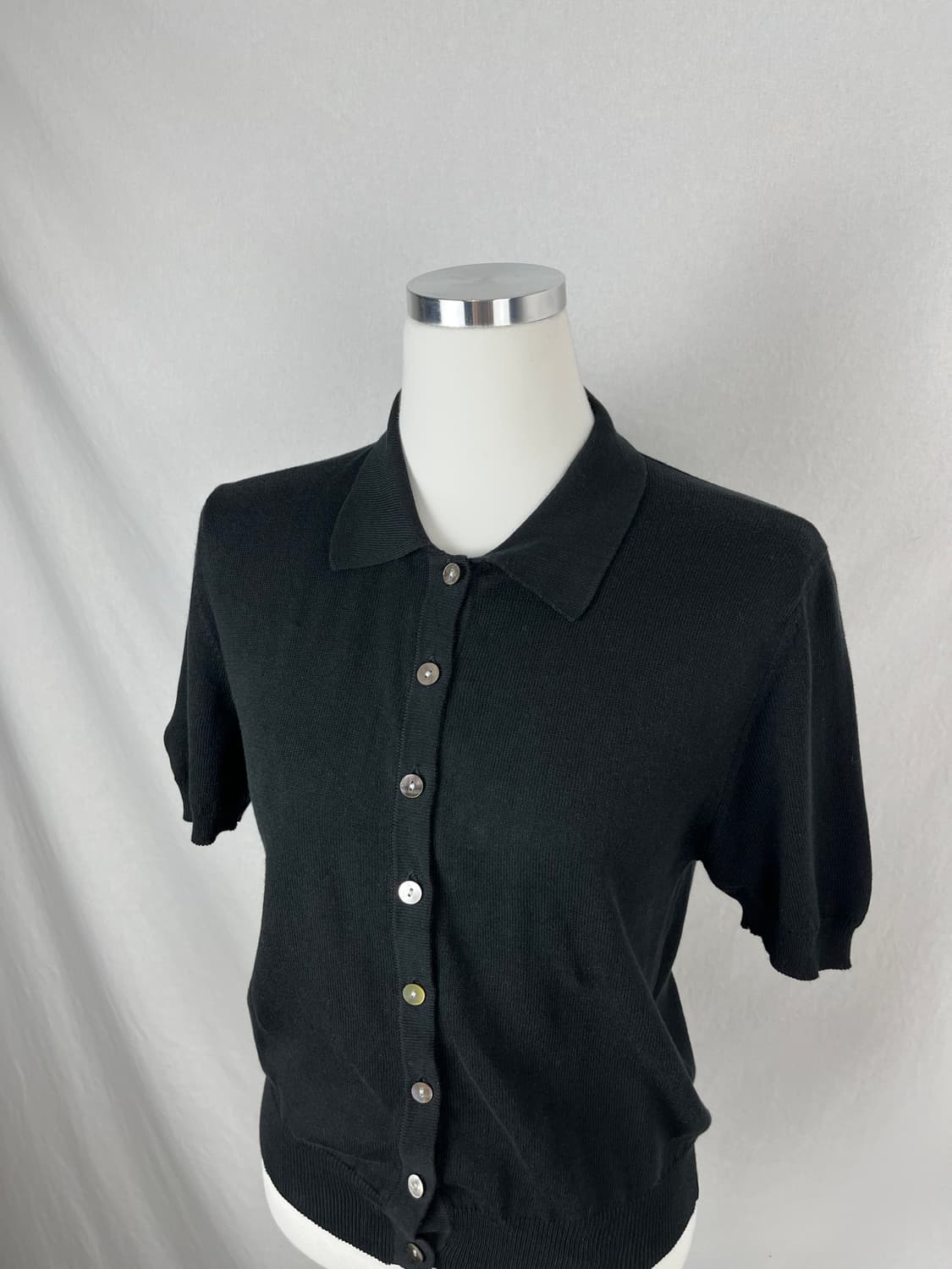 Vintage 코튼 반팔 가디건  상품이미지2