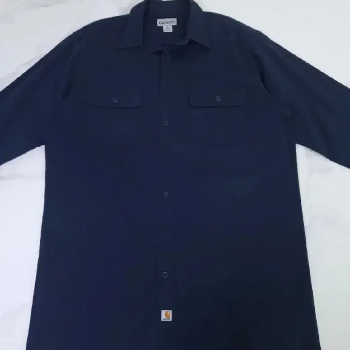 칼하트 네이비 워크 셔츠 L (100~105) 상품이미지2