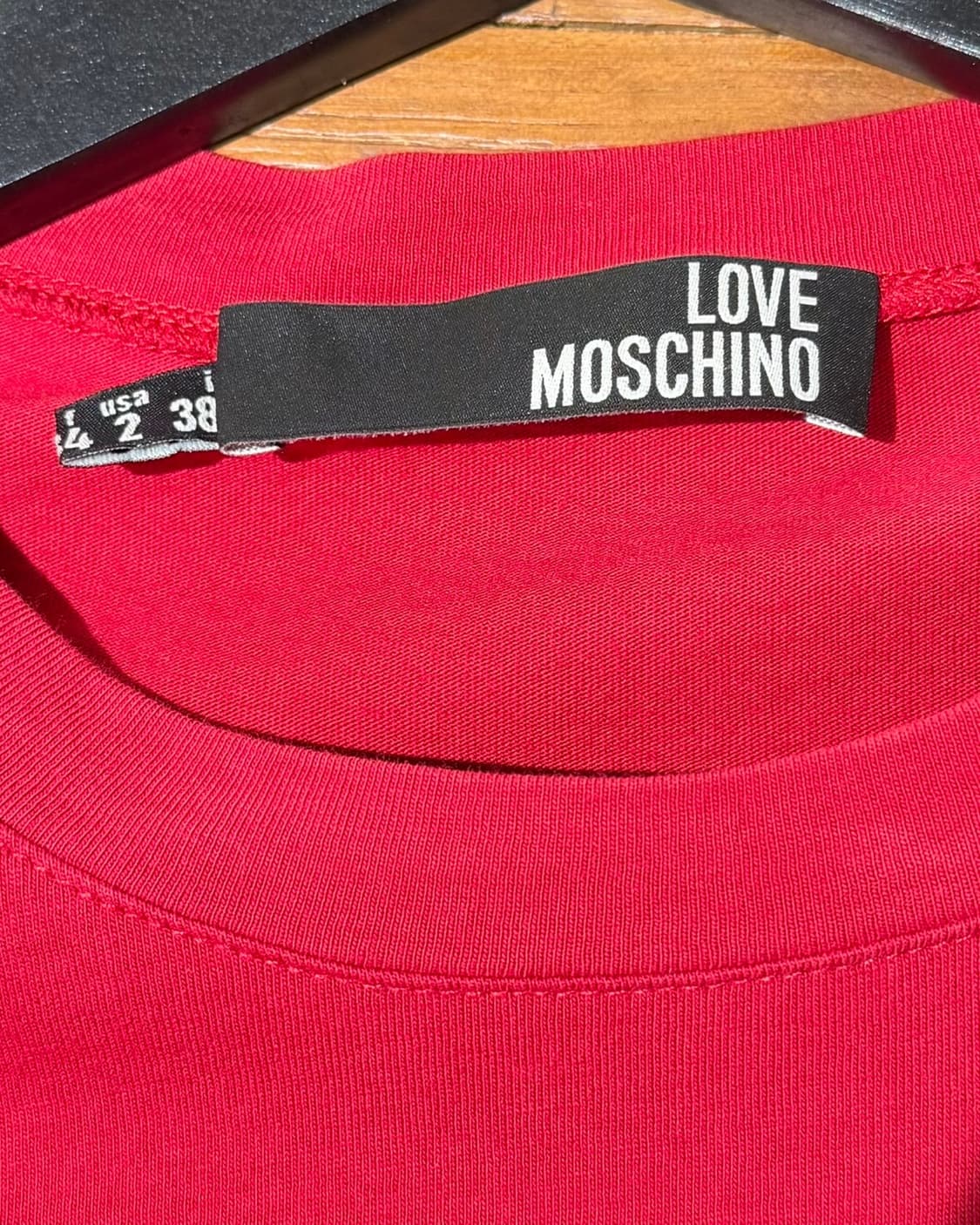 모스키노 레드 러브모스키노 프린팅 티셔츠 상품이미지7