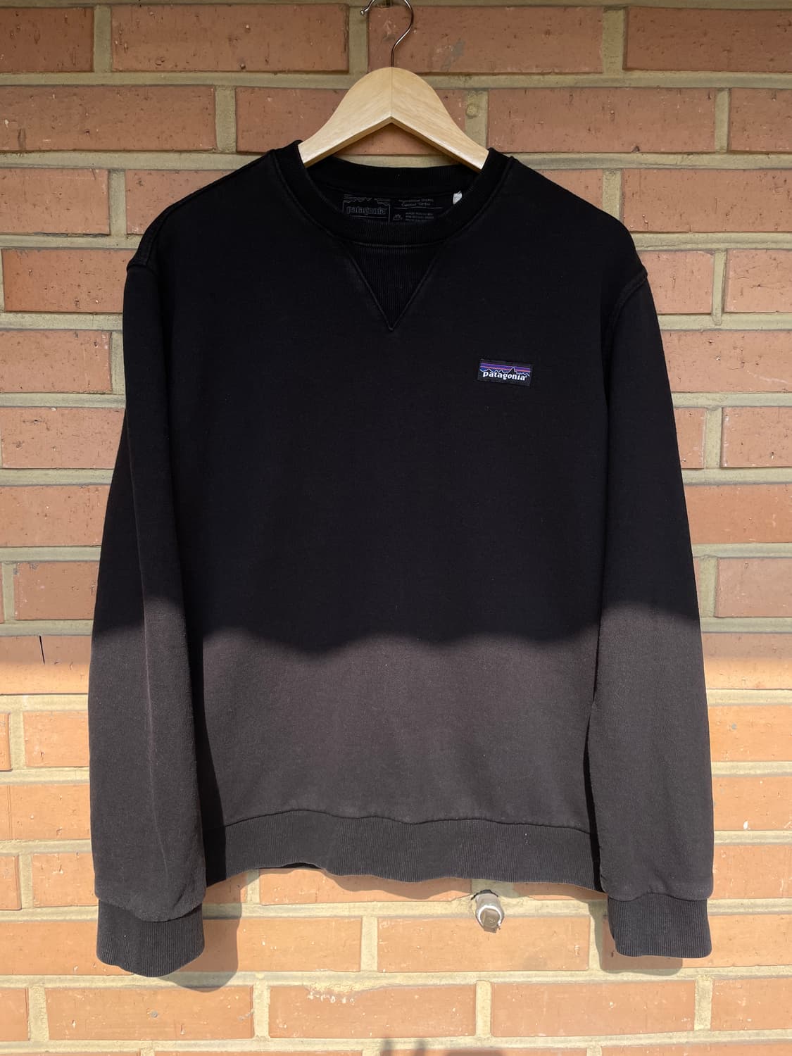 [L] 파타고니아 리사이클 코튼 블랙 스웻셔츠 크루넥 맨투맨  상품이미지1