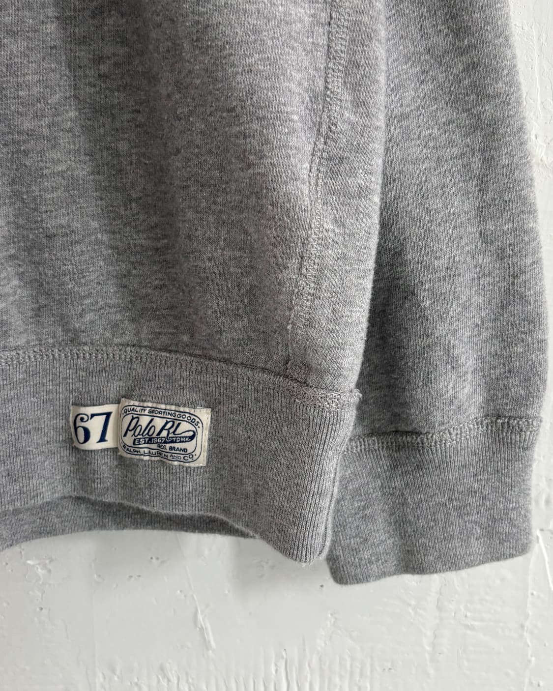 Polo 폴로 랄프로렌 QR라벨 아치로고 그레이 맨투맨 상품이미지8