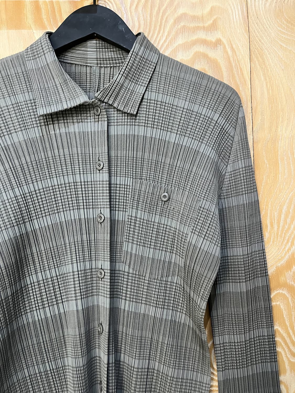 플리츠 플리즈 플리츠 스트라이프 가디건 상품이미지3