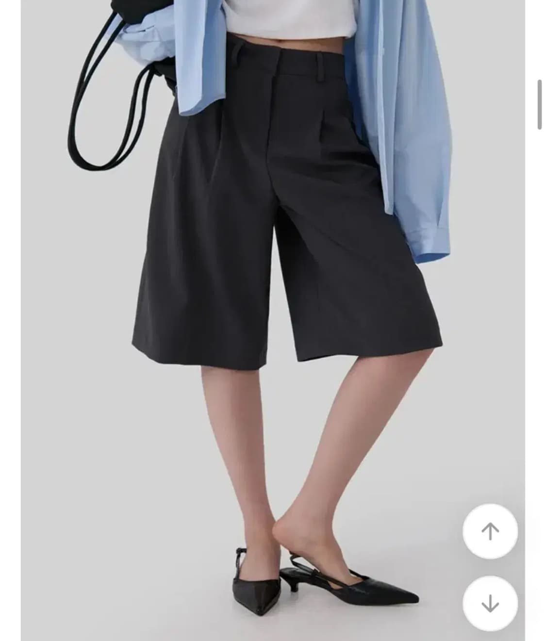 어텀 버뮤다 슬랙스 차콜 M 상품이미지3