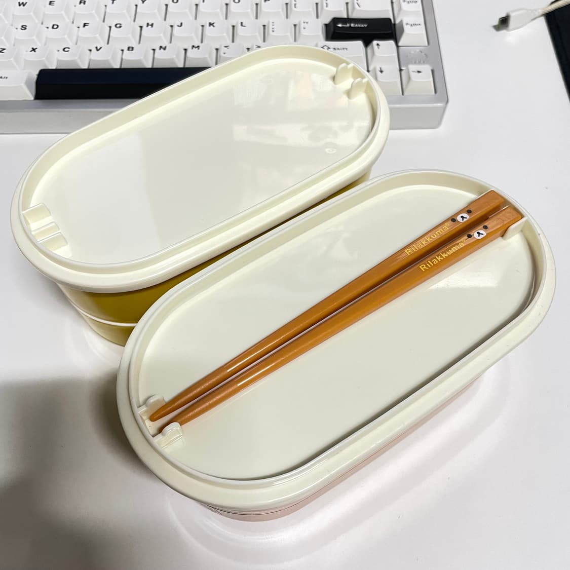 리락쿠마 키이로이토리 고전 도시락통 상품이미지3