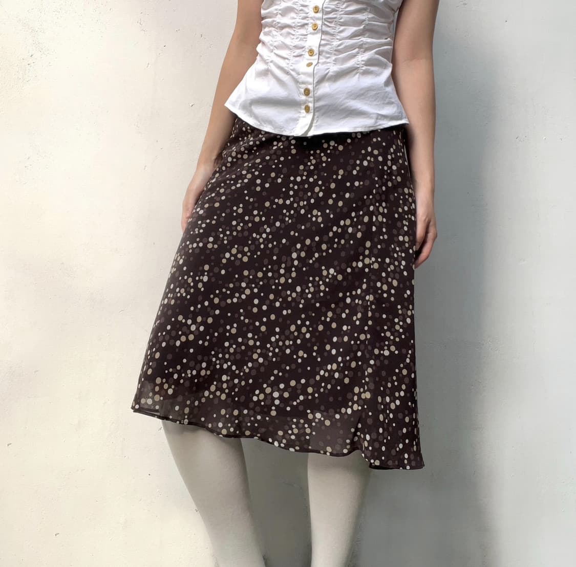 Vintage flare dot ⡱skirt 상품이미지2