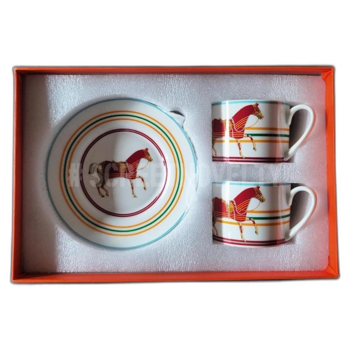 에르메스 2인조 찻잔세트 박스포장 선물세트 상품이미지4